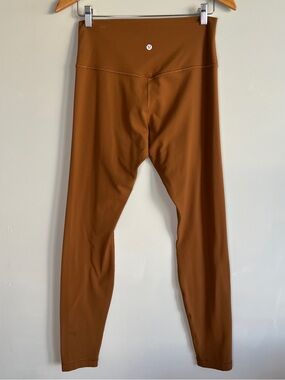 Lululemon 10 28” Copper Brown Boho Butter Soft Align Yoga Lounge Fall Leggings